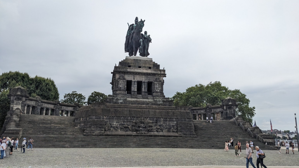 statue of Emperor William I in Koblenz Germany