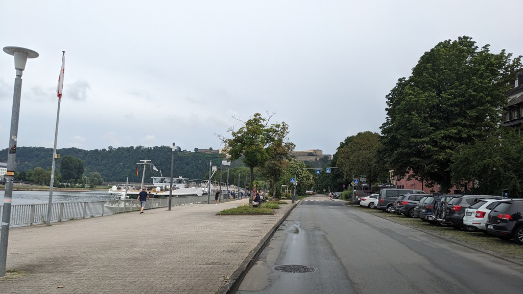 Rhine Promenade in Koblenz, Germany